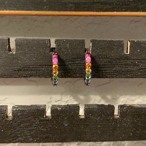 Stephanie Gottlieb Rainbow Huggies - Black Rhodium